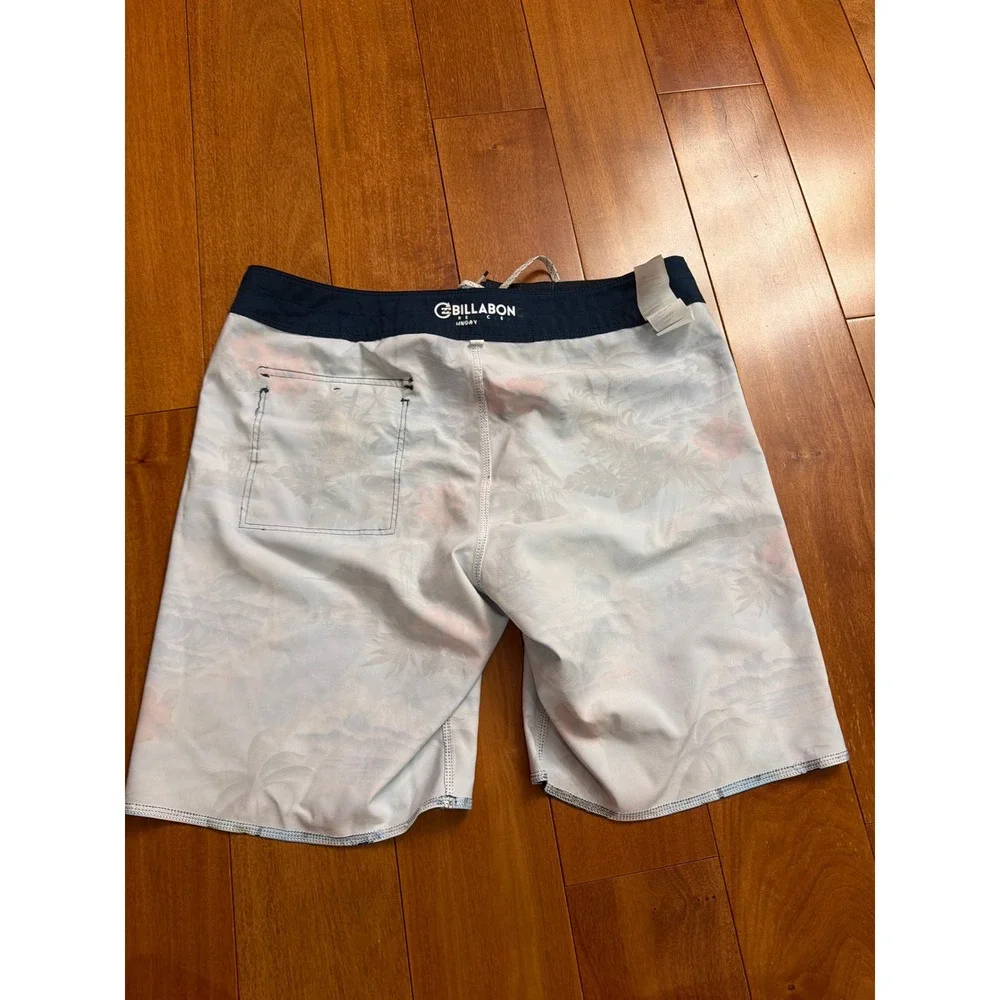 Billabong Board Shorts Mens Blue Hawaii Tropical Floral Recycler Sunday 33